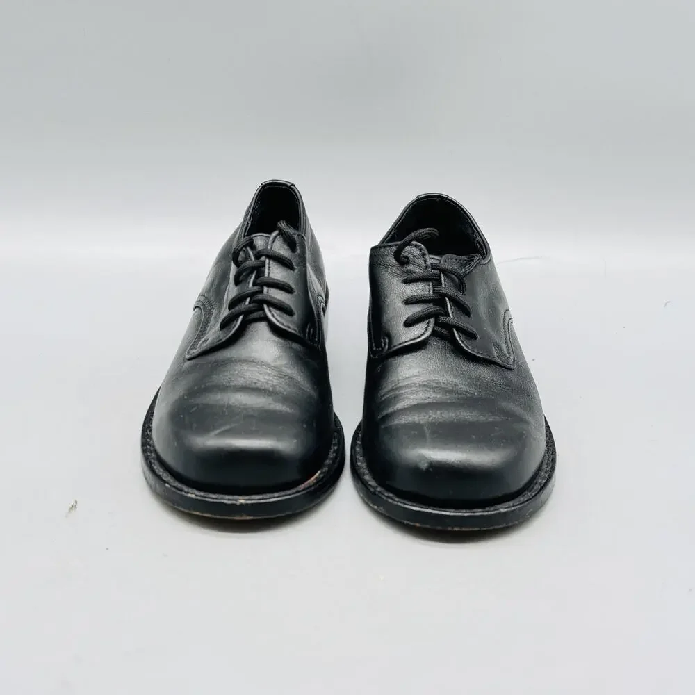 Strasburg Children Shoes Boys 9 Black Leather Oxford Lace Up Dress School